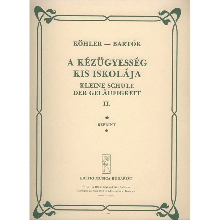 Köhler, Louis: Little School of Velocity 2 op. 242