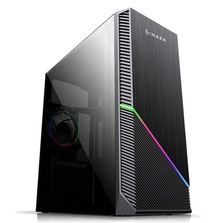 Sistem Desktop PC Gaming RX - QuadCore® Ryzen3-1200 la 3.40Ghz TURBO, 16 GB RAM DDR4, 1000GB SSD, VIDEO 2GB Geforce GT730