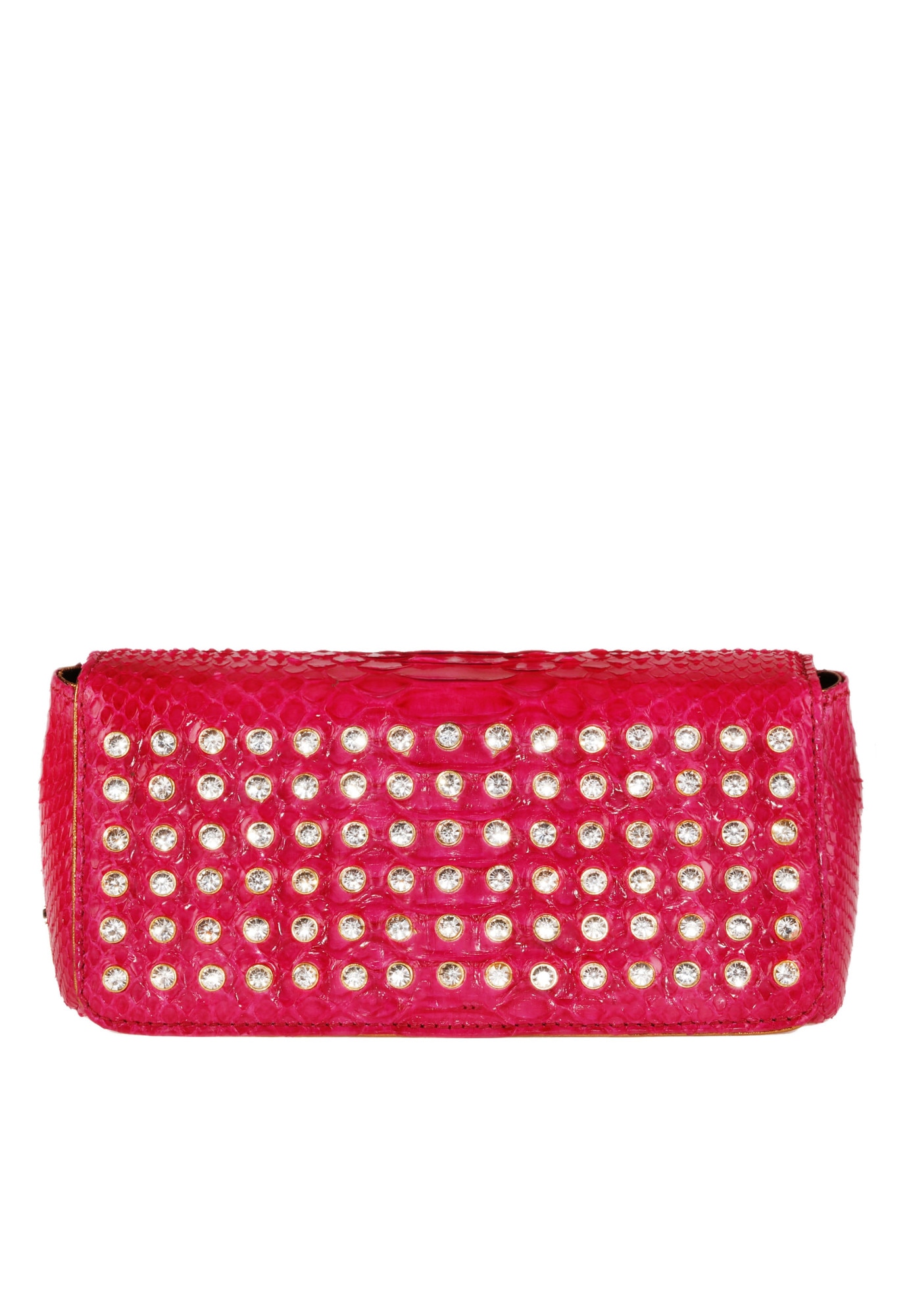 Geanta Clutch piele naturala de Piton Si Cristale, Dama, FIDELIA, GHIBLI, Roz Fuchsia
