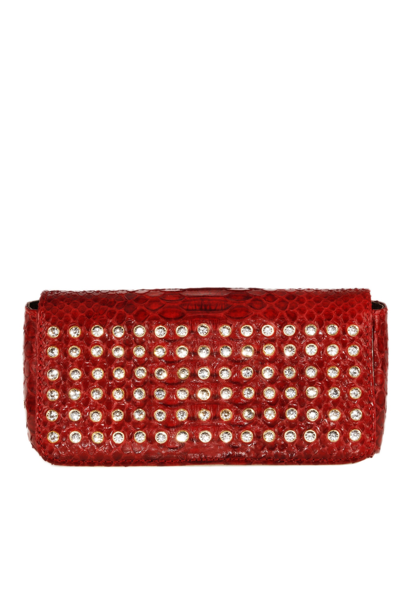 Geanta Clutch piele naturala de Piton Si Cristale, Dama, FIDELIA, GHIBLI, Rosu