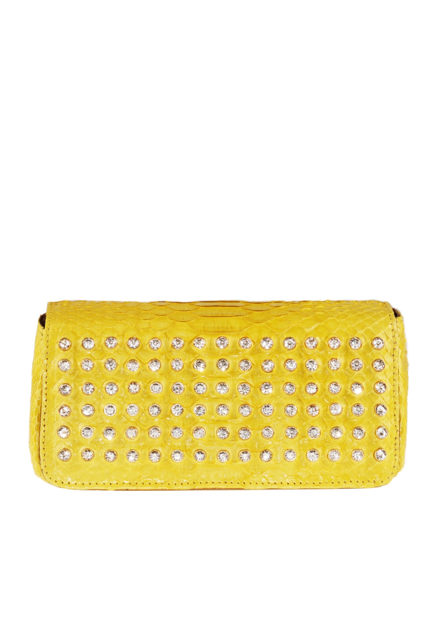 Geanta Clutch piele naturala de Piton Si Cristale, Dama, FIDELIA, GHIBLI, Galben