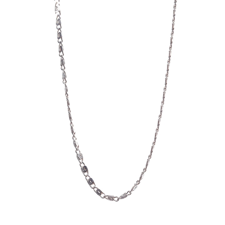 Lantisor din Argint 925, model plat, 39 cm