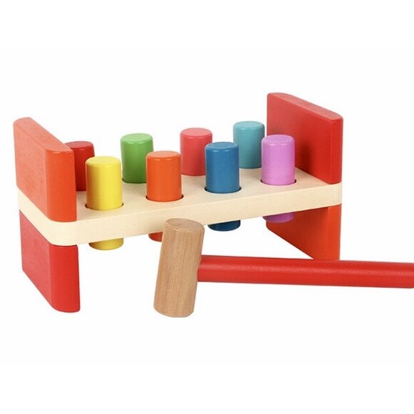 Jucarie lemn Banc de lucru cu ciocanel