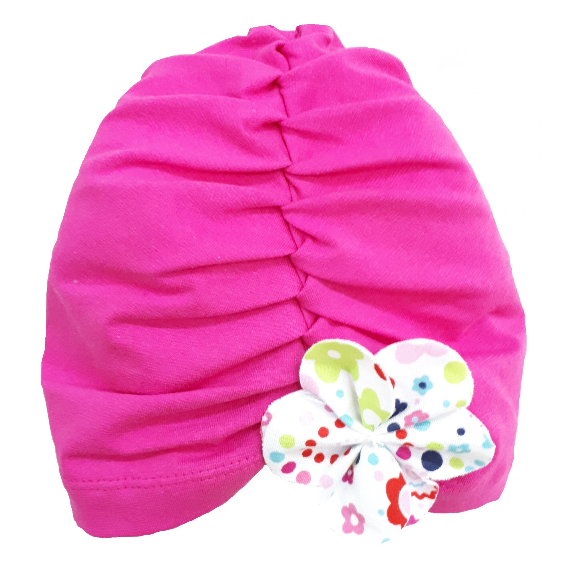 Turban Mic Pitic T18 cu floare, Ciclamen