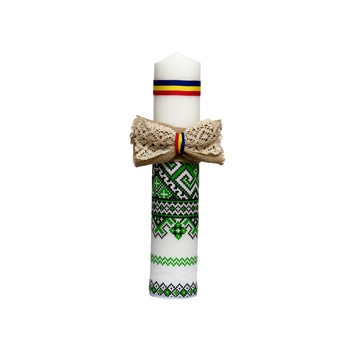 Lumanare botez, traditionala Verde Lumanare botez, traditionala Verde