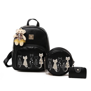 Set Rucsac Copii 4 in 1 Family Negru Set Rucsac Copii 4 in 1 Family Negru