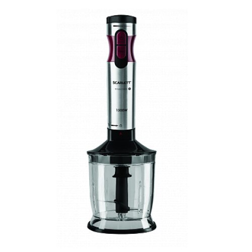 Set blender Scarlett SC-HB42F45,1500 W, 12 viteze, negru/rosu