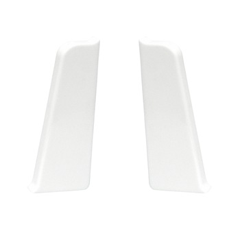 Piese de inchidere pentru plinta LARS 40 ALB MAT, set doua bucati Piese de inchidere pentru plinta LARS 40 ALB MAT, set doua bucati