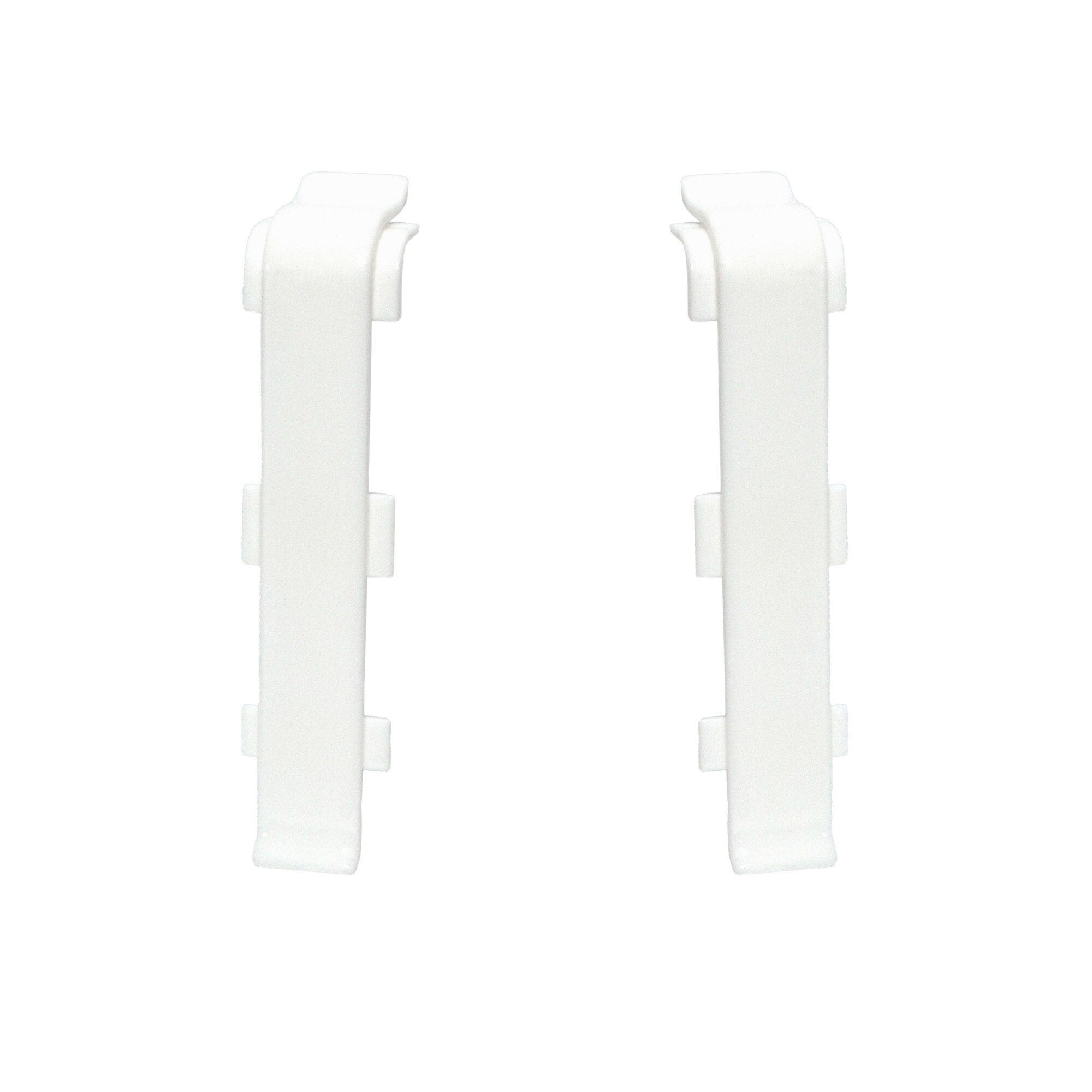 Piese de legatura pentru plinta Lars 40 ALB MAT