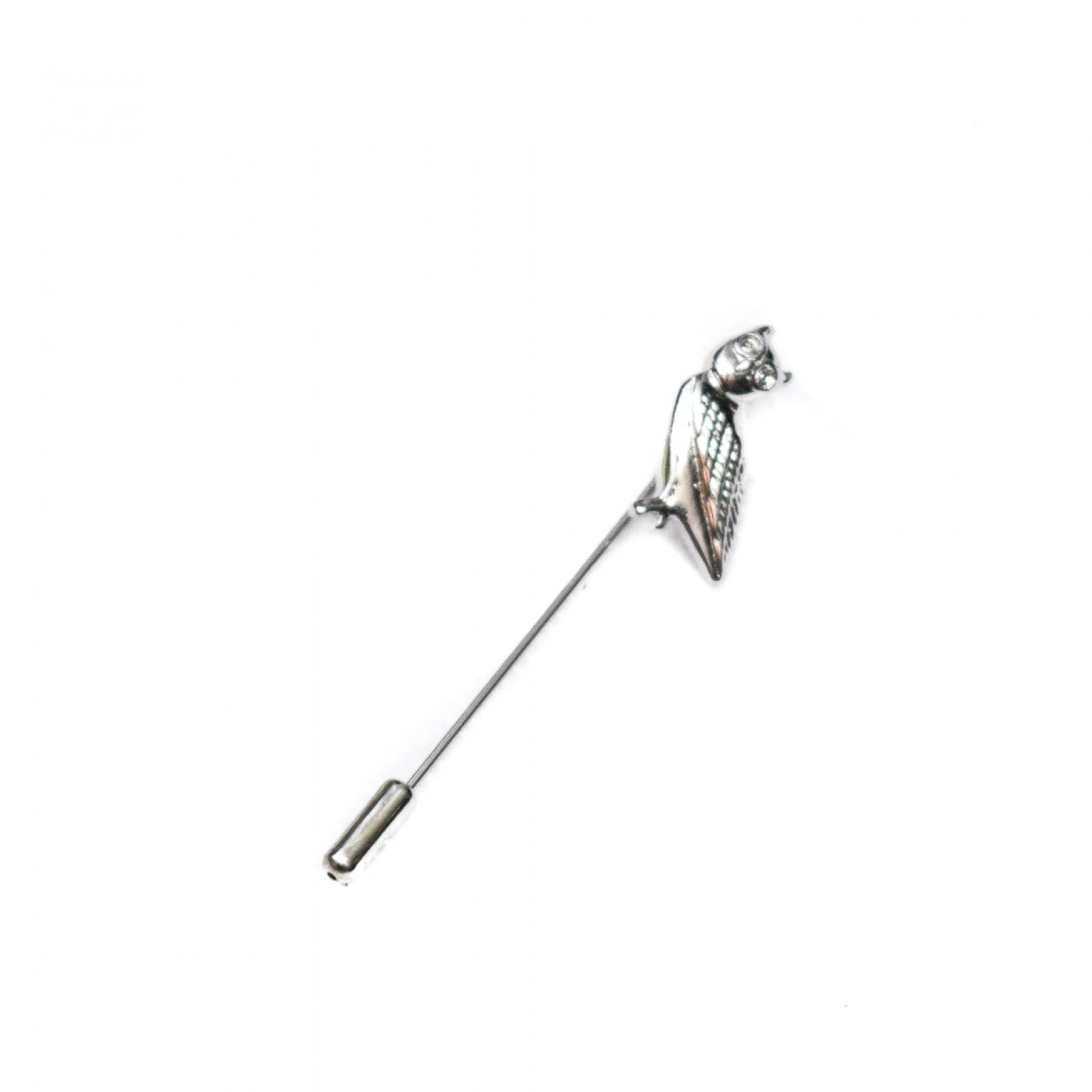 Brosa sacou barbati, Onore, inox, argintie, 6.7 x 1 cm