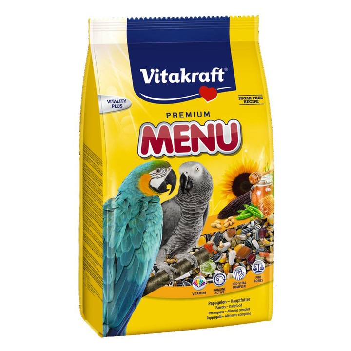 Hrana pentru papagali, Vitakraft Meniu Papagali, 3 kg