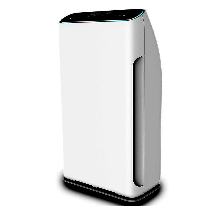 Пречиствател за въздух Oberon 320 WiFi, 7-степенна пречистваща система, Стерилизираща лампа, Йонизатор, До 60 м2, Бял