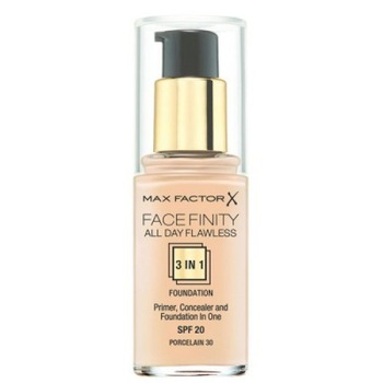 Fond de ten Max Factor Facefinity All Day Flawless 3in1 SPF20 - 30 Porcelain Fond de ten Max Factor Facefinity All Day Flawless 3in1 SPF20 - 30 Porcelain
