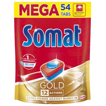 Detergent pentru masina de spalat vase Somat Gold, 54 Detergent pentru masina de spalat vase Somat Gold, 54