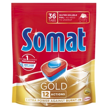 Detergent pentru masina de spalat vase Somat Gold, 36 tablete Detergent pentru masina de spalat vase Somat Gold, 36 tablete