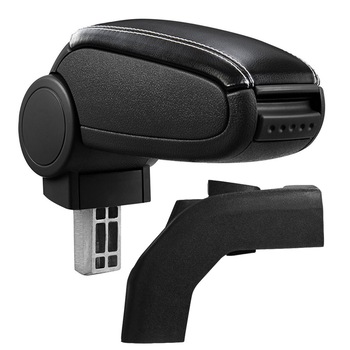 Cotiera Ford Focus 2 (11.2004 -) - Cotiera auto pro.tec - negru piele ecologica cu cusatura alba Cotiera Ford Focus 2 (11.2004 -) - Cotiera auto pro.tec - negru piele ecologica cu cusatura alba