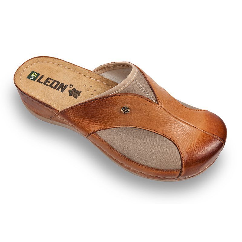 Saboti Medicali Dama din Piele 912 - Maro