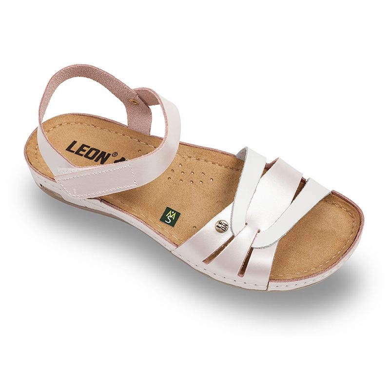 Sandale Medicali Dama din Piele 961- Pearl Rose
