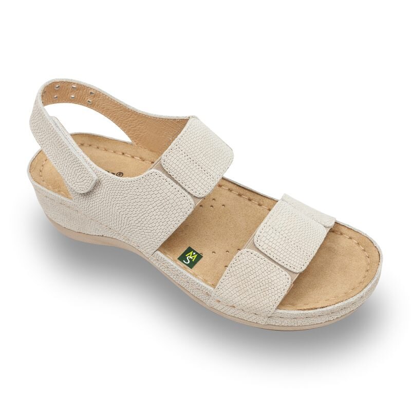 Sandale Medicali Dama din Piele 945 - Beige