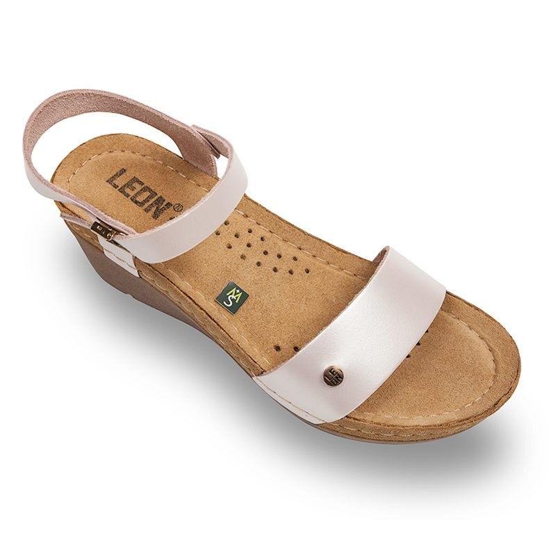 Sandale Medicali Dama din Piele 1015 - Perla