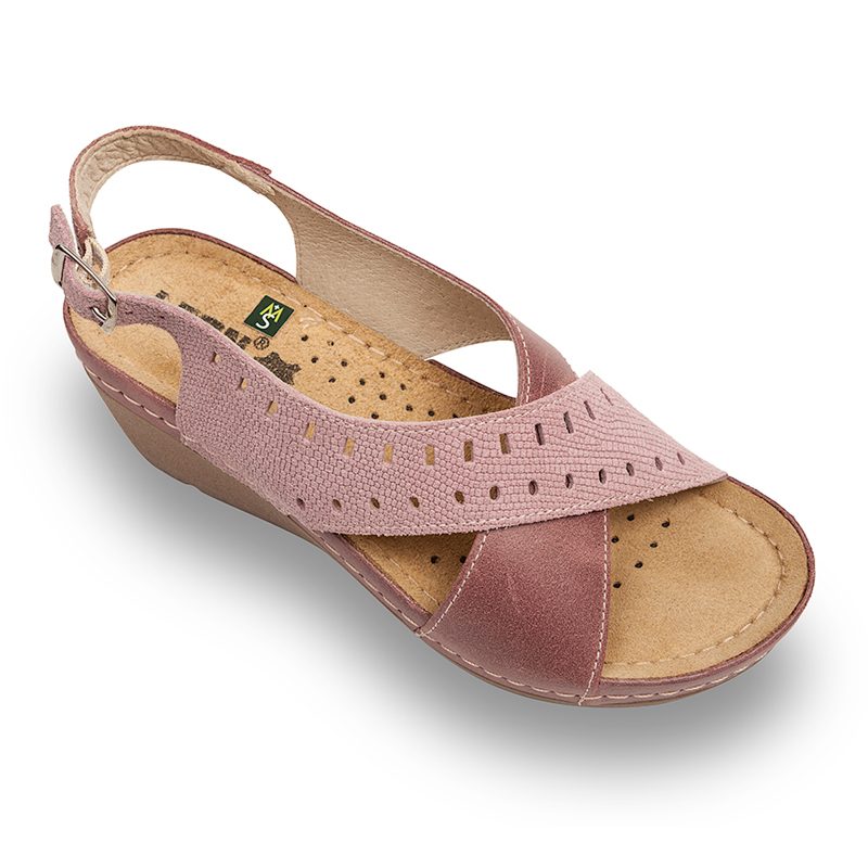 Sandale Medicali Dama din Piele 1030 - Rose