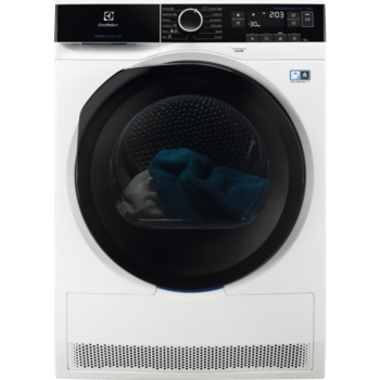 Uscator de rufe Electrolux EW8H258B, PerfectCare800, pompa de caldura, 8 kg, Clasa A++, Display LCD, Alb Uscator de rufe Electrolux EW8H258B, PerfectCare800, pompa de caldura, 8 kg, Clasa A++, Display LCD, Alb