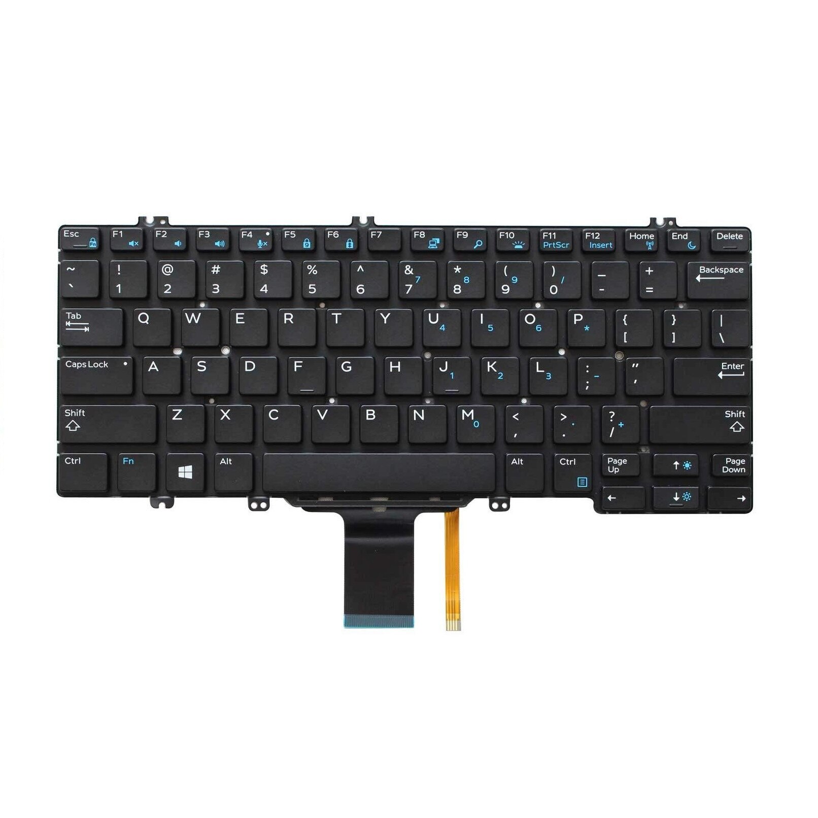 Tastatura Dell Latitude 7389, 7390, iluminata, layout US