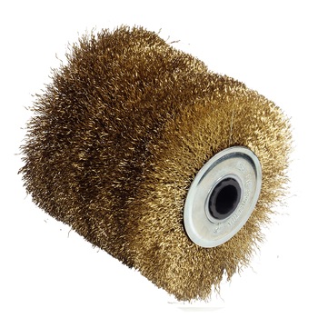 Perie pentru slefuitor / restaurator, fir alamit 0,3mm, pentru REX (FarTools) Perie pentru slefuitor / restaurator, fir alamit 0,3mm, pentru REX (FarTools)