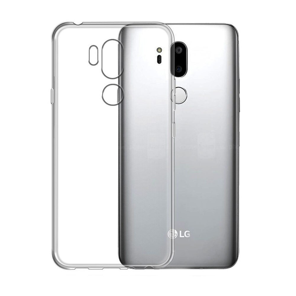 Husa de silicon ultrasubtire, EuroCELL, pentru LG G7 ThinQ, alb transparent