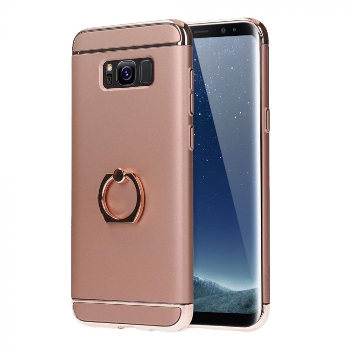 Husa Samsung Galaxy J7 2017 , MyStyle Elegance Luxury 3in1 Ring, Rose-Gold