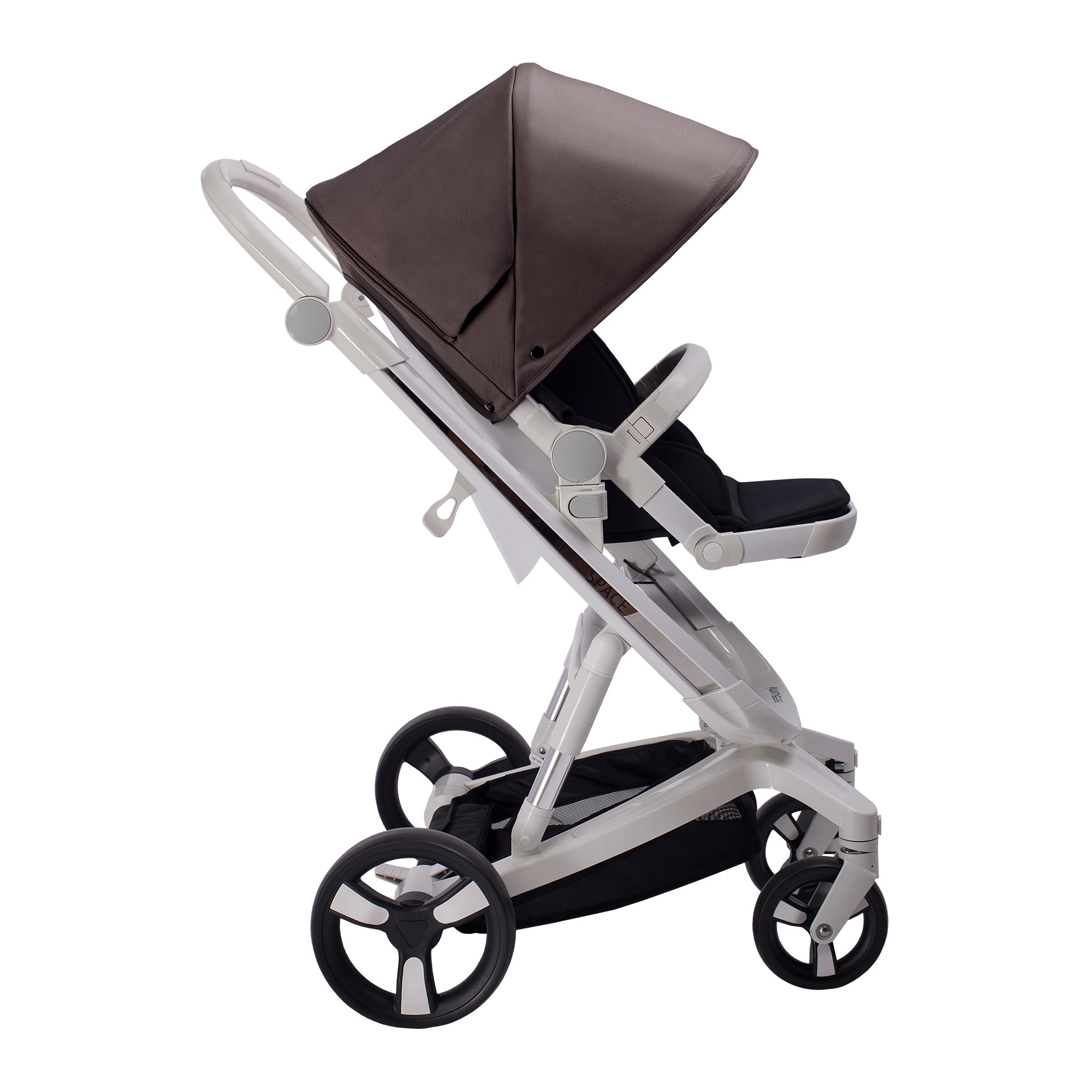 Carucior Bebumi Space 3 in 1, negru, cu frana automata