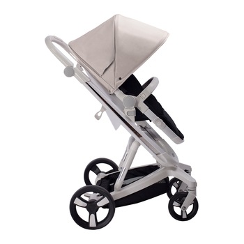 Carucior Bebumi Space, gri deschis, cu frana automata Carucior Bebumi Space, gri deschis, cu frana automata