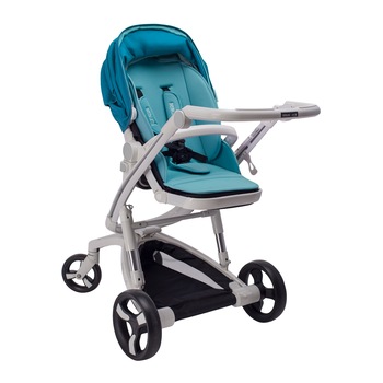 Carucior Bebumi Space 2 in 1, verde, cu frana automata Carucior Bebumi Space 2 in 1, verde, cu frana automata
