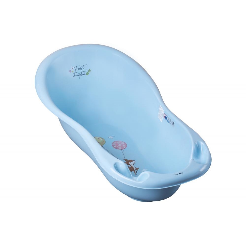 Cadita Tega Baby Forest 86 cm cu senzor de temperatura Albastru