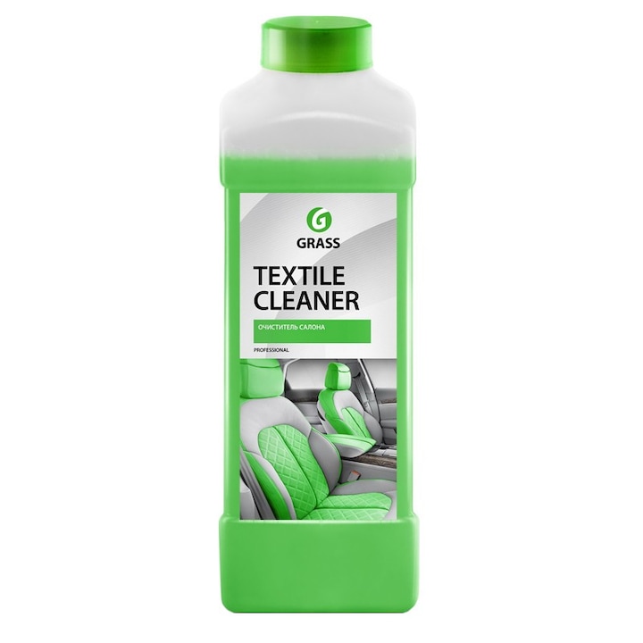 Solutie pentru tapiterie auto cu spumare redusa TEXTILE CLEANER Grass 1L