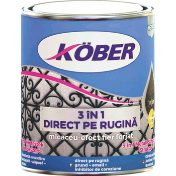 Email Kober cu efect de fier forjat Micaceu Gri Inchis 0,75L Email Kober cu efect de fier forjat Micaceu Gri Inchis 0,75L