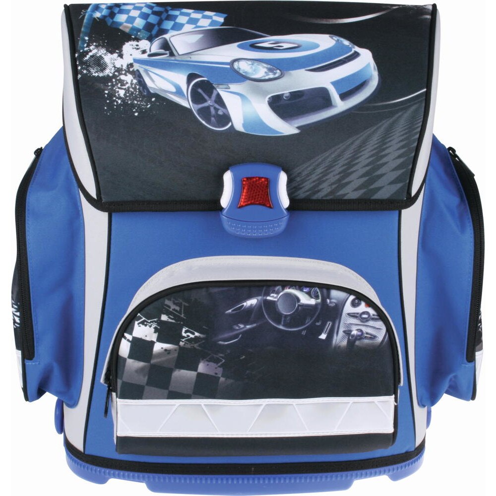 Ghiozdan ergonomic echipat Stylex Masini-3 piese