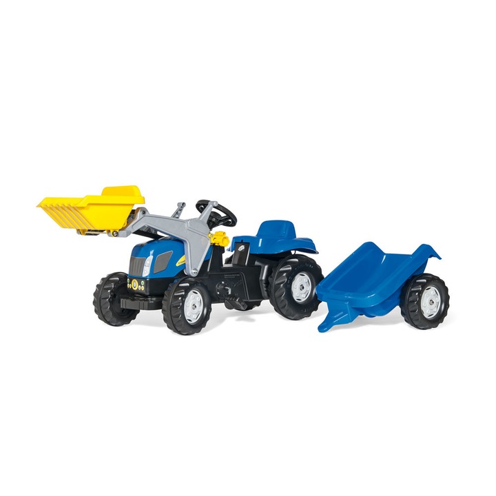 Детски Трактор Rolly Toys Kid New Holland T 7040 с педали, Син