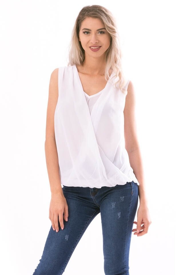 Bluza dama etchnictrend zenda, Alb