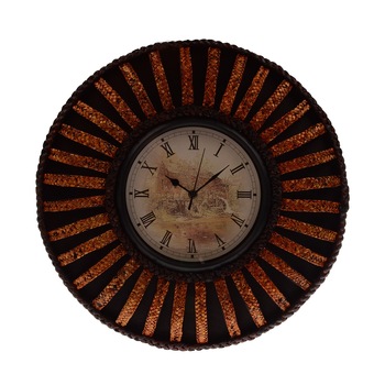 Ceas decorativ din bambus PAKA, realizat manual, 49 cm Ceas decorativ din bambus PAKA, realizat manual, 49 cm