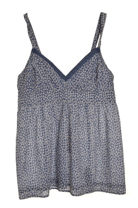 Син дамски топ на цветя Tommy Hilfiger