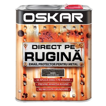 Vopsea Oskar Direct pe Rugina Negru Lovitura de Ciocan 2.5l Vopsea Oskar Direct pe Rugina Negru Lovitura de Ciocan 2.5l