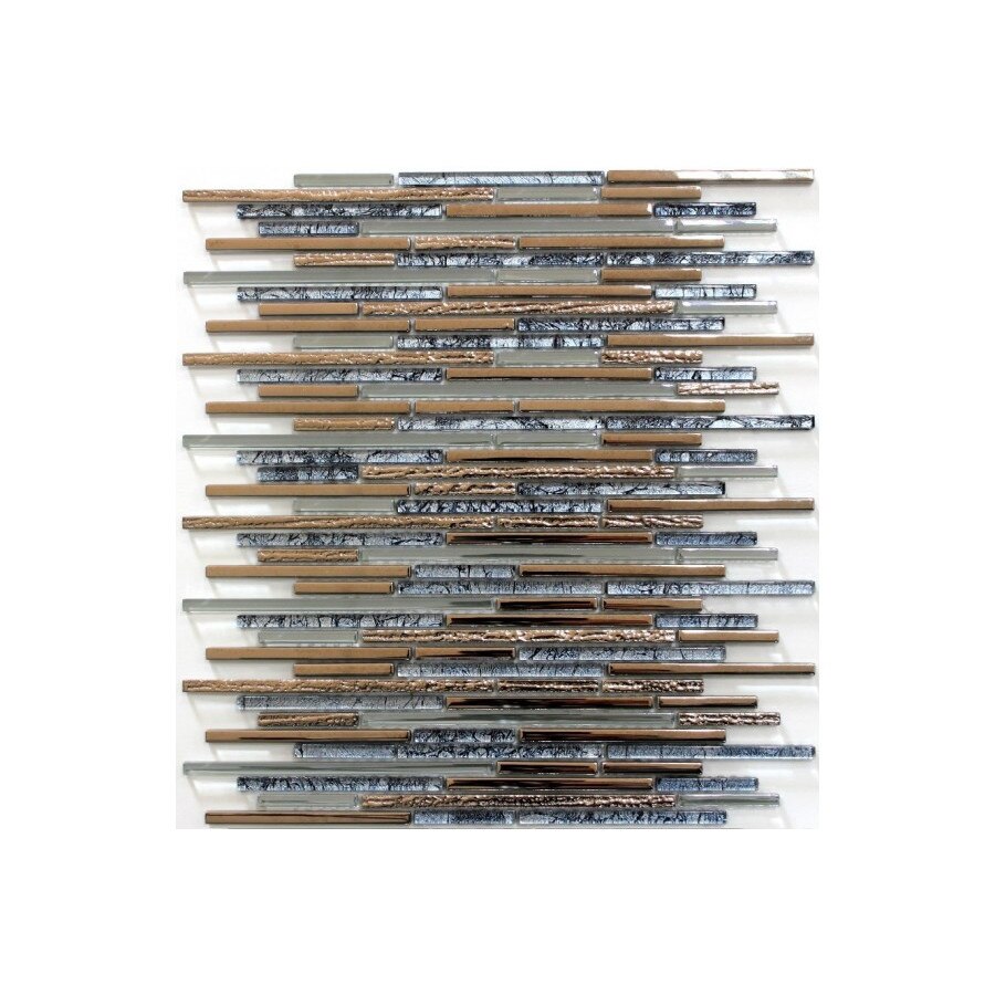 Mozaic sticla decor cu aspect metalic GL026 - 1 mp