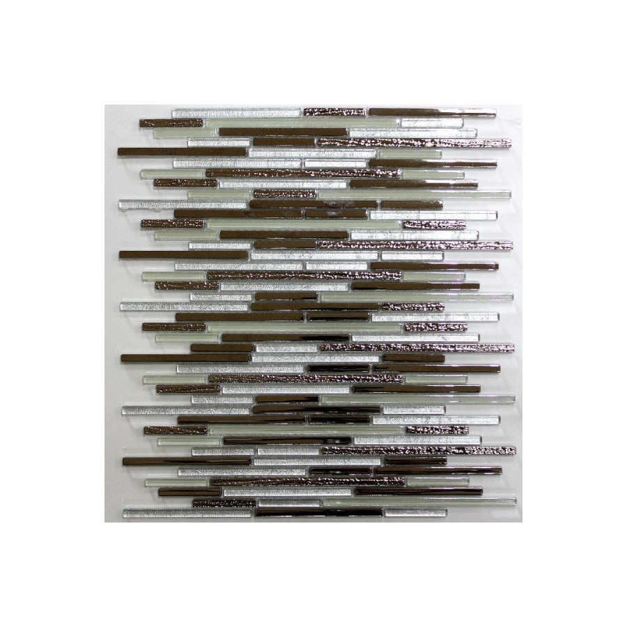 Mozaic sticla cu aspect metalic argintiu GL028 - 1 mp