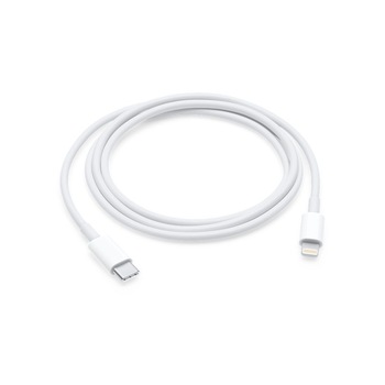 Cablu de date USB-C to Lightning pentru Apple iPhone X, 8, 7, 7+, 6s, 6s+, 1m, White (Bulk) Cablu de date USB-C to Lightning pentru Apple iPhone X, 8, 7, 7+, 6s, 6s+, 1m, White (Bulk)