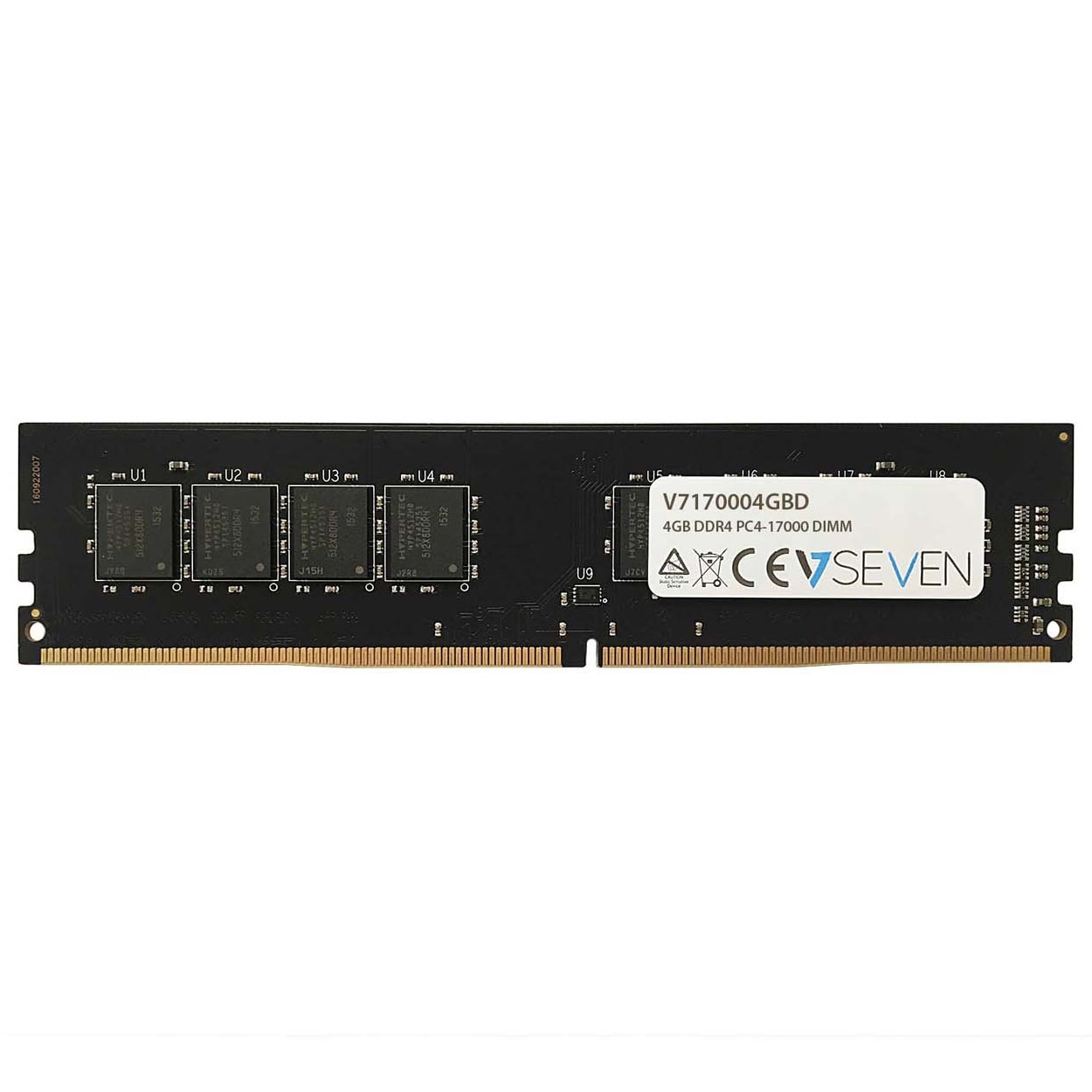 Memorie RAM, V7, 4 GB, DDR4, 2133 MHz, CL15, DIMM, 1.2 V, Negru