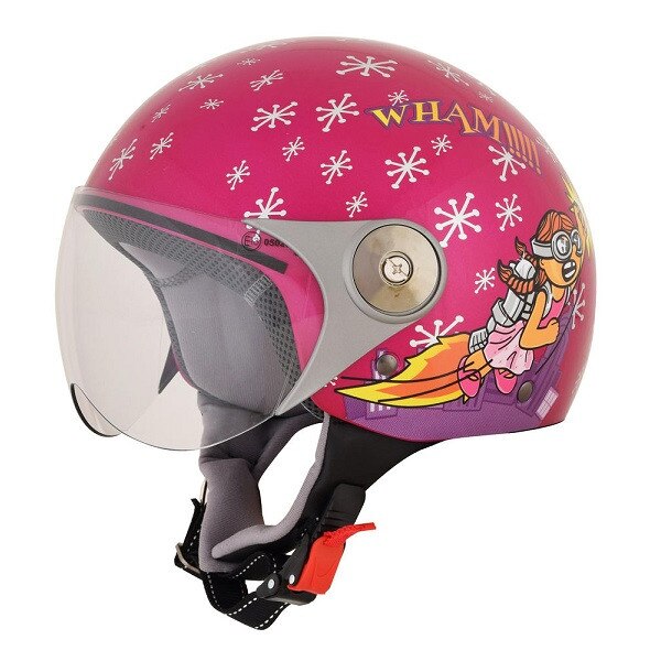 Casca copii semiintegrala AFX FX-33Y Rocket Girl marime M culoare roz