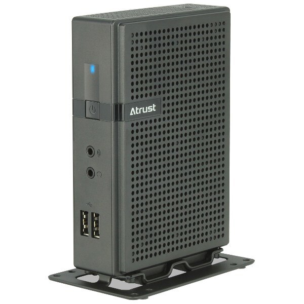 Minipc ATRUST T180 Intel Quadcore 1.83ghz ,4gb ddr3,32gb ssd,windows embedded 8 standard ,negru