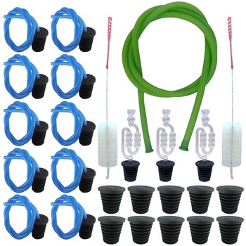 Pachet - 10 x Dop cu furtun pentru damigeana, Din cauciuc, 25L - 50L + 10 x Dop pentru damigeana, Din cauciuc, 25L - 50L + 3 x Dop cu serpentina, Pentru damigeana, 25L - 50L + 2 x Perie damigeana + Furtun pentru tras vin 1.5m Pachet - 10 x Dop cu furtun pentru damigeana, Din cauciuc, 25L - 50L + 10 x Dop pentru damigeana, Din cauciuc, 25L - 50L + 3 x Dop cu serpentina, Pentru damigeana, 25L - 50L + 2 x Perie damigeana + Furtun pentru tras vin 1.5m