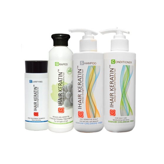 KIT keratina Ihair Keratin Grapes Set 4 produse